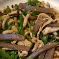 nayurinoまま's cooksnap of when they made 油揚げと蒟蒻のオイスターソース炒め.
