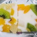 ちく和enjoy料理's cooksnap of when they made 飲むヨーグルトで簡単フルーツ寒天.
