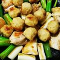 アクィ♡'s cooksnap of when they made フライパンで串なしねぎま焼き鳥.