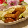 ぽっぽぺぺ's cooksnap of when they made さつま揚げとキャベツの簡単炒め☆.