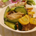 ぽっぽぺぺ's cooksnap of when they made きゅうりと豚肉の炒めもの.