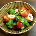 ぽんた番長's cooksnap of when they made 夏にぴったり！オクラとトマトの簡単和え物.