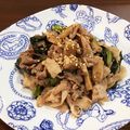 ぽんた番長's cooksnap of when they made ごはんがススム☆野沢菜と豚肉のごまソテー.