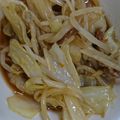 さっちゃん３２'s cooksnap of when they made キャベツともやしと豚バラのスパイシー炒め.