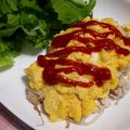 たまちょん's cooksnap of when they made スコップ☆もやしオムレツ.