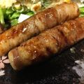 ターちゃんママ's cooksnap of when they made ちくわオクラの豚肉巻き.