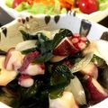 たくmama☆'s cooksnap of when they made ♪蛸とわかめのごま油酢の物♪.