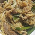 もりのりころ's cooksnap of when they made 赤ワイン入り☆にんにくの芽と牛肉炒め.