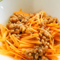 スタイリッシュママ's cooksnap of when they made 人参ラペと納豆の和え物.