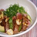 シカダくん's cooksnap of when they made まぐろステーキ＆アボカドのバター醤油丼.