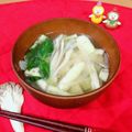 Newチヨコっと♪'s cooksnap of when they made 茄子.小松菜.油揚げ.舞茸.玉葱の味噌汁.