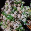 ふぁんたにゃん's cooksnap of when they made コンビニおにぎりで超簡単チャーハン！.
