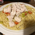 クックH91WN1☆'s cooksnap of when they made 蒸し鶏の和風冷製パスタ.