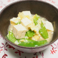 バカリャウ's cooksnap of when they made 簡単☆絹さやと豆腐の塩麹卵とじ.