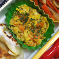 nosso's cooksnap of when they made 南瓜のワタのマヨエッグ.