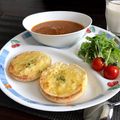 misatona's cooksnap of when they made イングリッシュマフィンでチーズナン風.