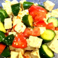クックVFJUT4☆'s cooksnap of when they made 豆腐とトマトときゅうりの中華風サラダ.