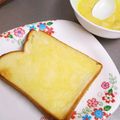 choco831's cooksnap of when they made 厚切りパンで！喫茶店のトースト☆.