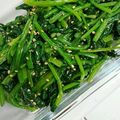 クックA48H03☆'s cooksnap of when they made ほうれん草のナムル★ストック料理.