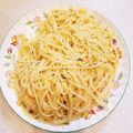 espoir12's cooksnap of when they made 生たらこのガーリックオイルのパスタ.