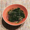 なつき☆ミ's cooksnap of when they made 簡単♪ウェイパーでワカメスープ.