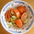 antkishi's cooksnap of when they made きゅうりとトマトのさっぱり中華タレかけ♪.