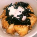 まきん家's cooksnap of when they made 鶏胸肉の照り焼き丼.