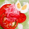 みっくママ's cooksnap of when they made トマトサラダ。手作り玉ねぎドレッシングで.