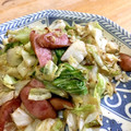 おじ☆さん's cooksnap of when they made 【朝ごはん】キャベツとソーセージ炒め.