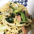 shin974's cooksnap of when they made 小松菜としめじのパスタ（バターだし醤油）.