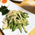 mikutasu's cooksnap of when they made 節約料理♪鶏皮とキュウリの中華和え.