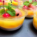 ♪sari♪♪'s cooksnap of when they made オレンジジュースとミルクのひんやりゼリー.
