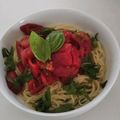 しまかいゆうあん's cooksnap of when they made 冷凍トマトで冷製トマトパスタ.