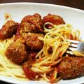 ひなたこやき's cooksnap of when they made 絶品カリオストロの城のミートボールパスタ.