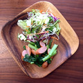 shoko_3104's cooksnap of when they made 小松菜とソーセージのガーリック炒め.