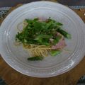 melmarilyn's cooksnap of when they made アスパラ ＆ツナ柚子胡椒マヨパスタ.