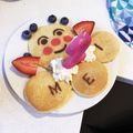 Champbell's cooksnap of when they made アンパンマン☆ホットケーキ♪.