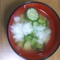 クックJCDF13☆'s cooksnap of when they made 簡単！！きゅうりの冷たい味噌汁.