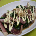 ゴースカ's cooksnap of when they made いかと水菜のオイマヨ炒め♡.