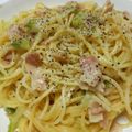 クック5KPMQT☆'s cooksnap of when they made 余り物 クリームパスタ.