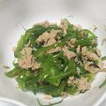クック5KPMQT☆'s cooksnap of when they made 丸鶏ガラスープの素で無限豆苗ツナピーマン.