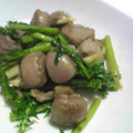 トクライ's cooksnap of when they made 砂肝と大根の葉の塩炒め.