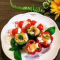 ももちゃんのれしぴ's cooksnap of when they made ミニトマトdeしましまカプレーゼ風♡*。.
