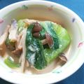 ウニのお母さん's cooksnap of when they made 青梗菜ときのこのヘルシー豆乳クリーム煮.