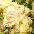 chou*'s cooksnap of when they made 茹で卵と海老マヨネーズのタルタルサラダ.