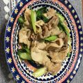 クックRQTPE9☆'s cooksnap of when they made 簡単★チンゲン菜と豚肉の炒め物.