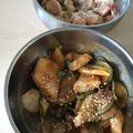 Yokchina's cooksnap of when they made イカときゅうりのコチュジャン和え.