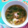 SIVKO's cooksnap of when they made 即席！レタスたっぷり✿かきたま汁✿.