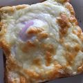 しゅうなひと322's cooksnap of when they made ☆ベーコンと半熟卵のチーズトースト☆.