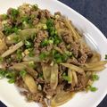 Rs＊kitchen's cooksnap of when they made ＊牛肉とごぼうの醤油オイスター炒め＊.